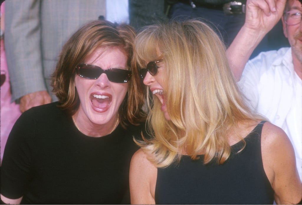 If you look up "guffaw" in the dictionary, this 1999 photo of Goldie and Rene Russo is what you'll see.