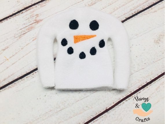 Snowman Elf on the Shelf Sweater