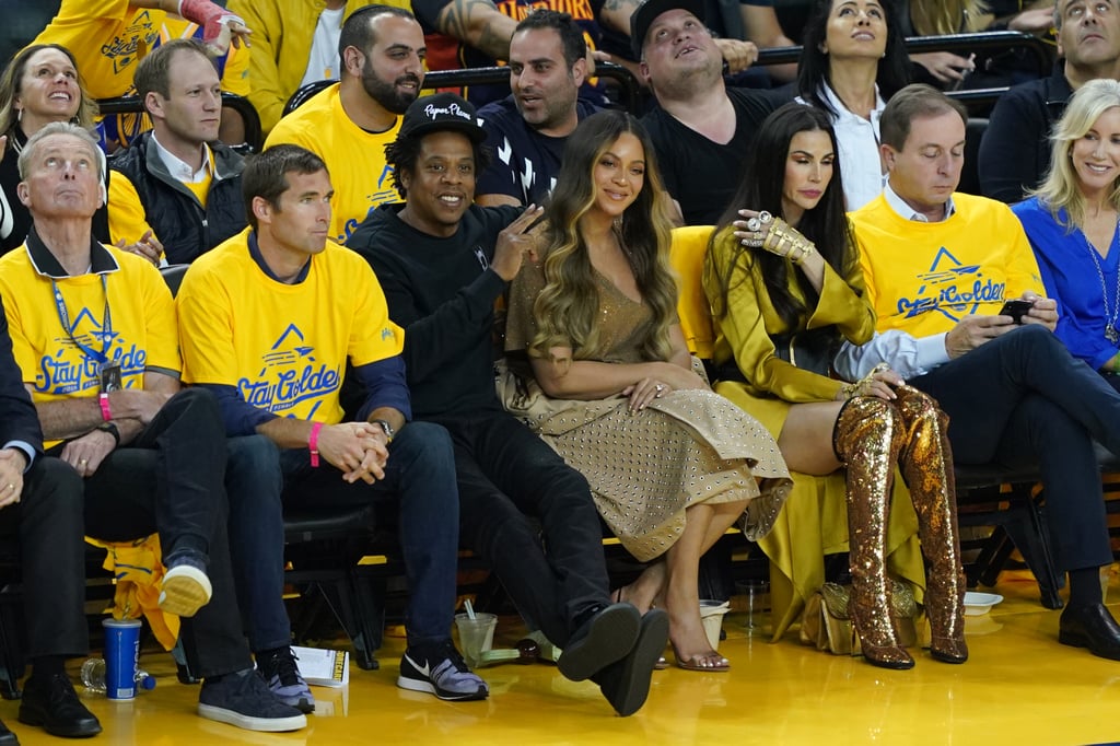 Beyoncé's Neutral Outfit at the NBA Finals 2019