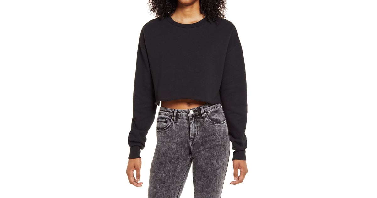 Socialite crop sweatshirt clearance