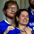 Ed Sheeran Flashes a Smile While Holding His Fiancée Close During a Game in England