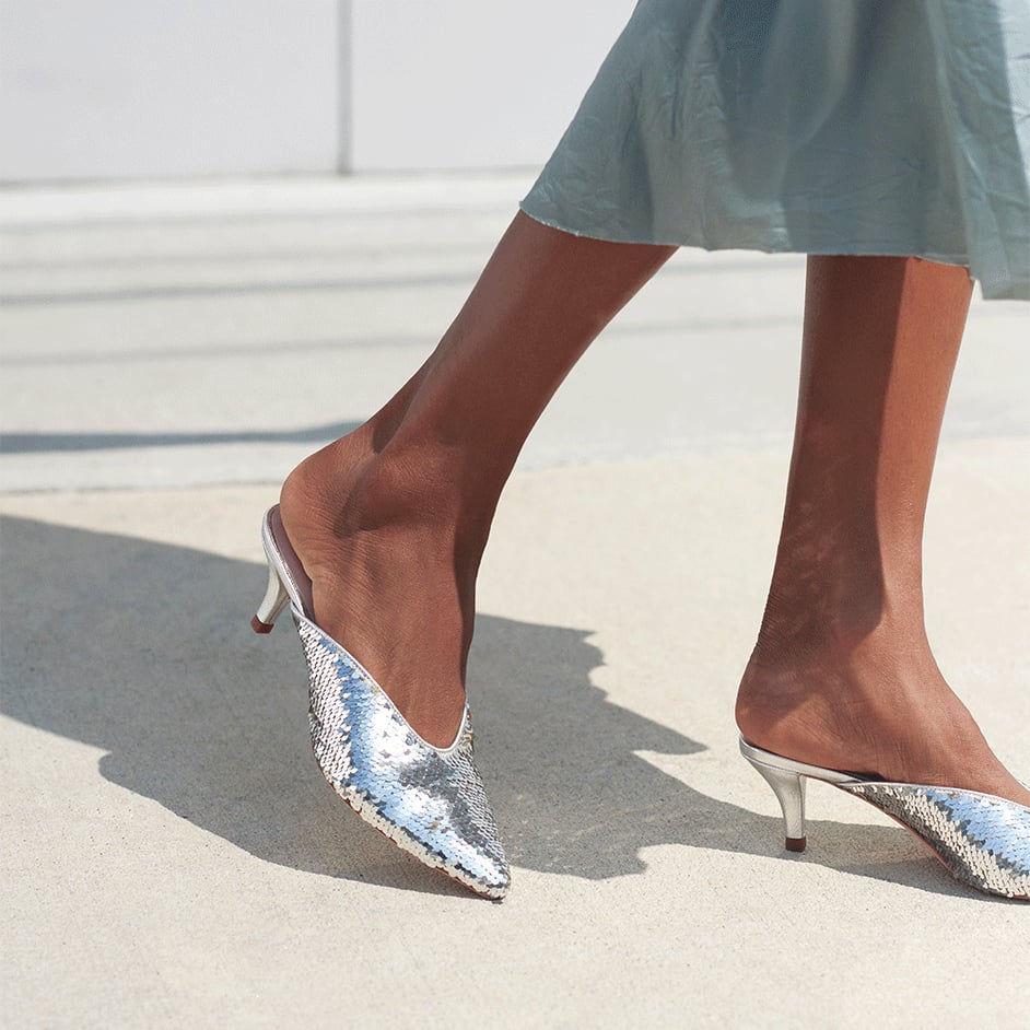 Loeffler randall juno heeled mules store