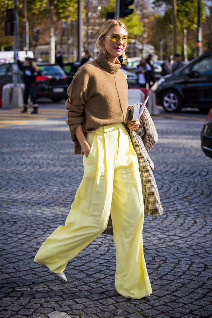 Wide Leg Pants Outfit: With a Cozy Turtleneck