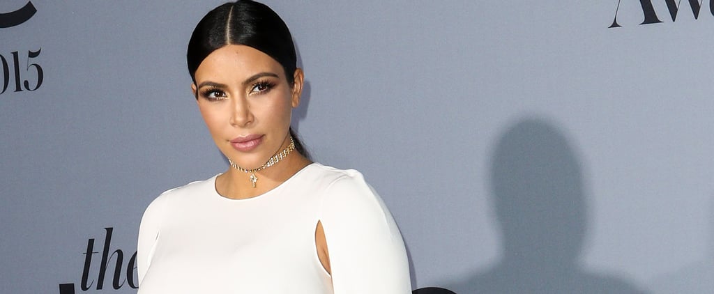 Kim Kardashian's White Cape Dress at InStyle Awards