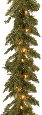 National Tree Company 9-Foot Pre-Lit Tiffany Garland