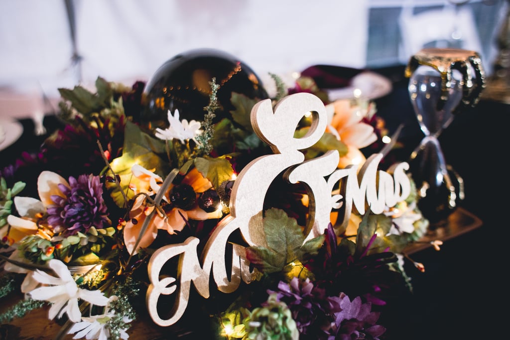 This Backyard Wedding Had Charming Rustic Halloween Decor