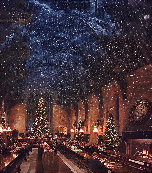 Christmas Dinner Inside Hogwarts Great 