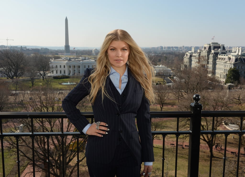 Fergie made her way to Washington DC for Avon's International Women's Day on Thursday.