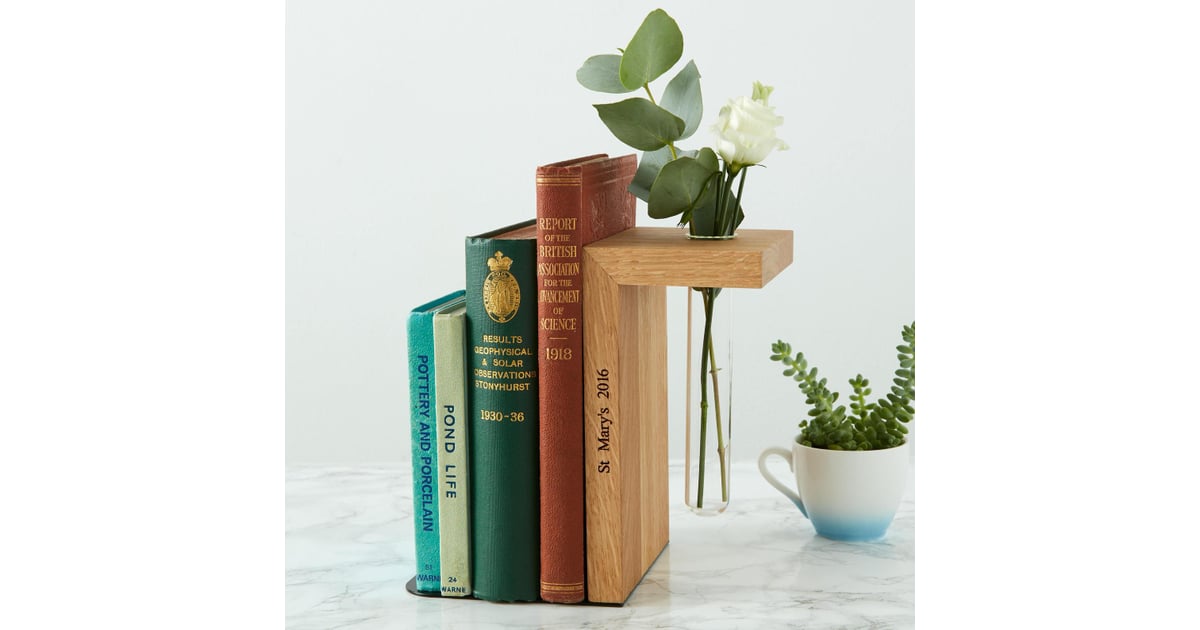 Solid Oak Personalised Bookend The Best Gifts For BookLovers in 2020 POPSUGAR Love & Sex
