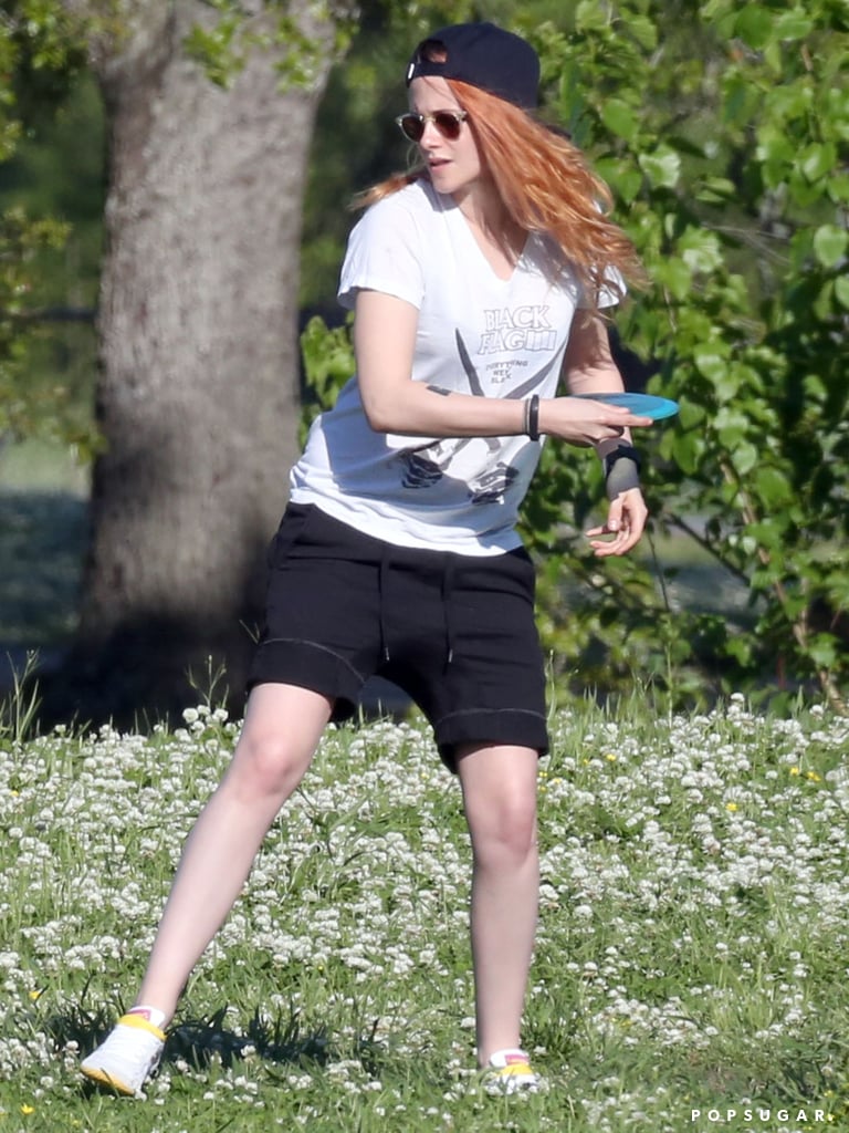 Kristen Stewart With Orange Hair on Her Birthday