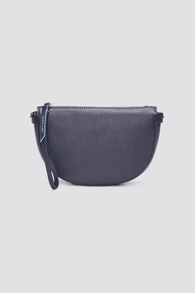 Draper James Leather Half Moon Wristlet