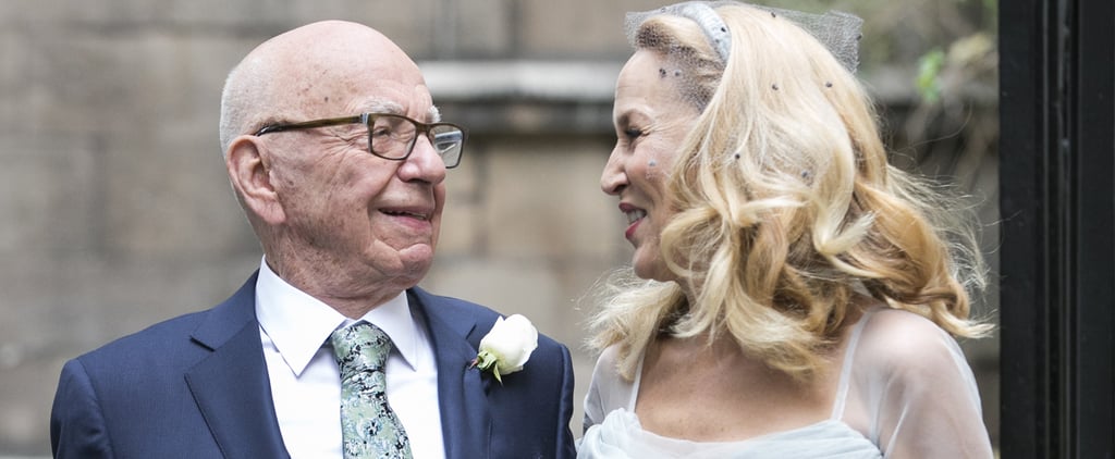 Jerry Hall's Wedding Dress at Rupert Murdoch Wedding