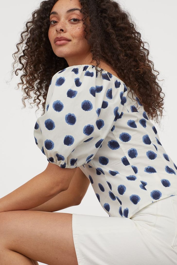 H&M Puff-Sleeved Blouse | Best New Products From H&M | June 2020 ...