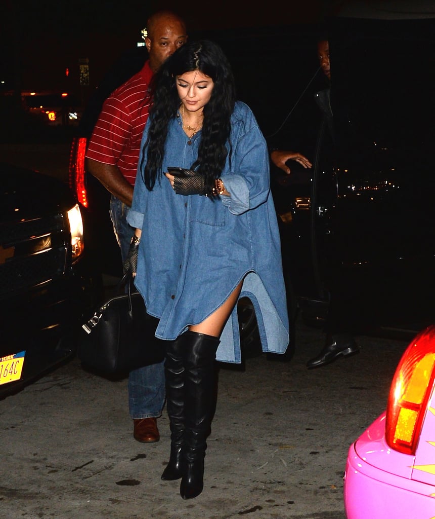 Denim and thigh-highs