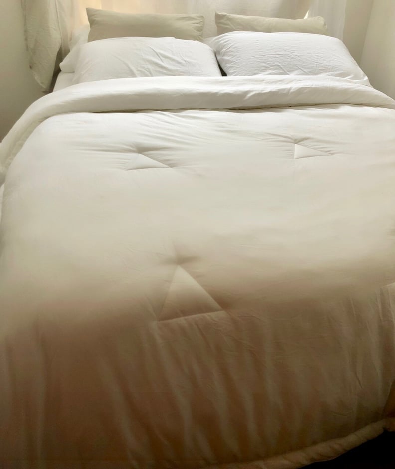 Buffy Comforter, Allswell Sheets, and Nectar Mattress