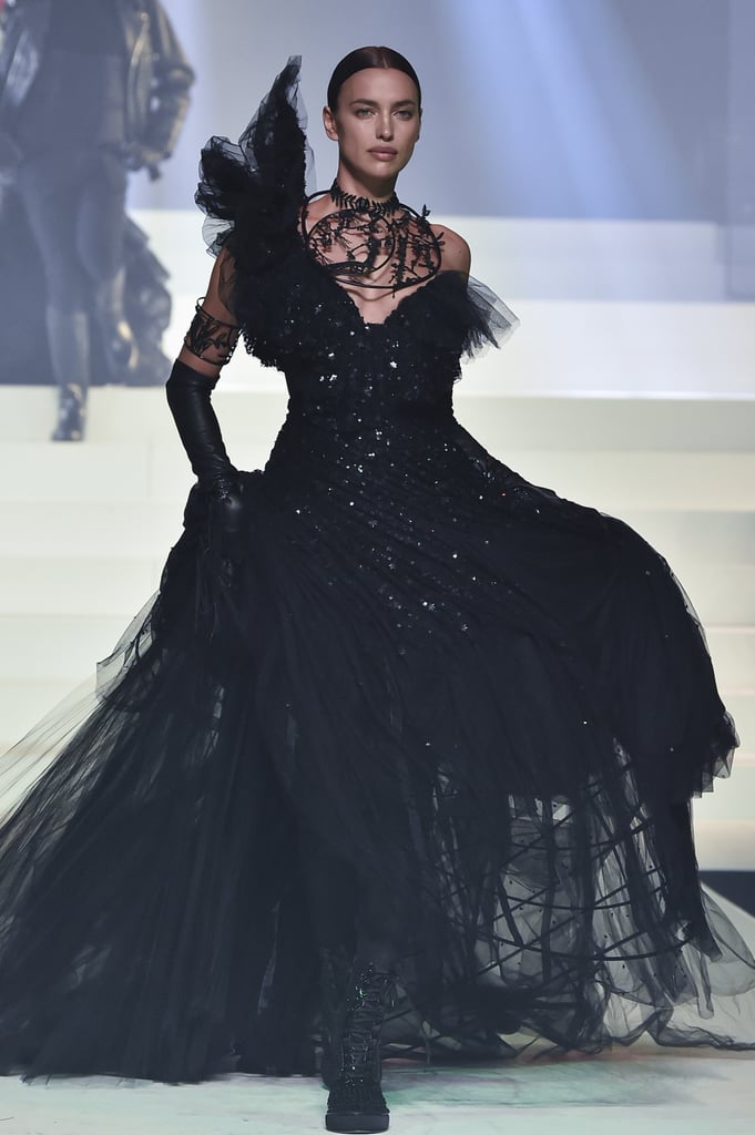 Irina Shayk on the Jean-Paul Gaultier Runway