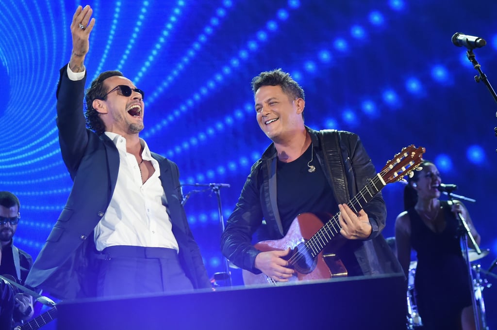 Alejandro Sanz and Marc Anthony bring joy to the crowd with their performance in Miami.