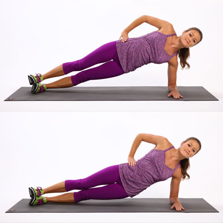 Side Plank Dips (Left Side)