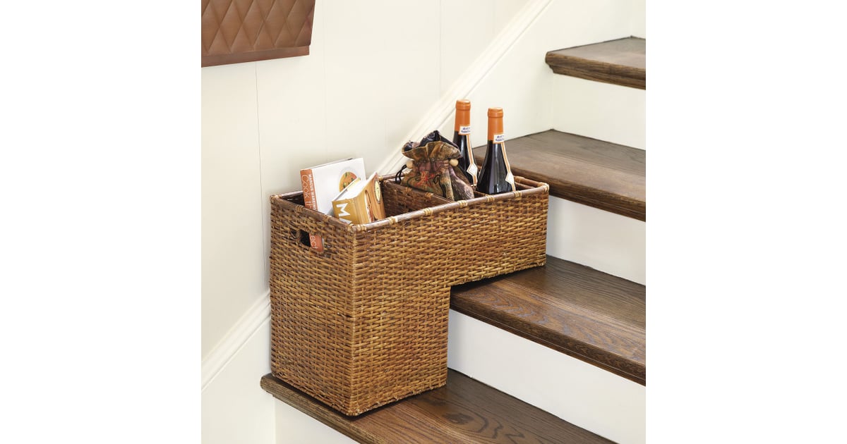 Rattan Step Basket (59) Stair Baskets For Storage POPSUGAR Home