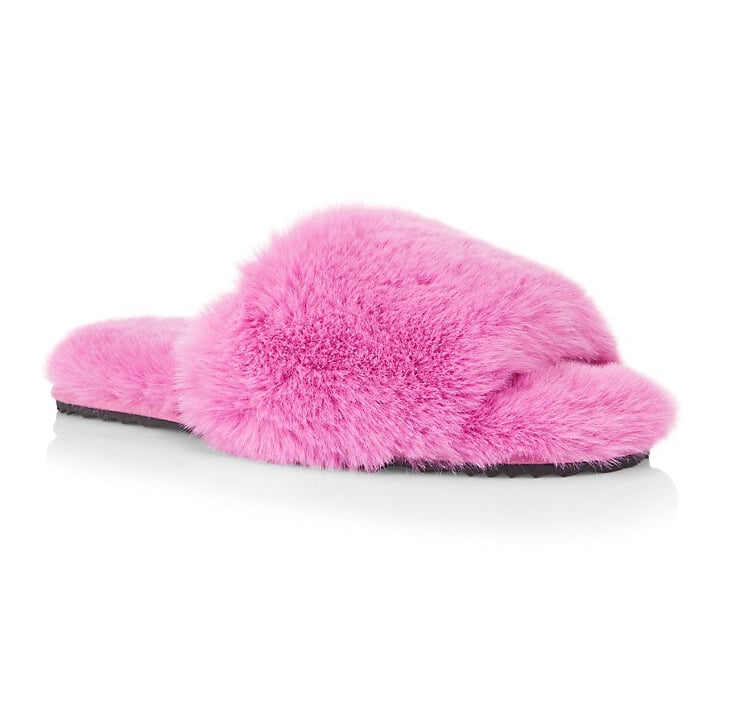 Colorful Slippers: Apparis Diana Faux Fur Slide Slipper