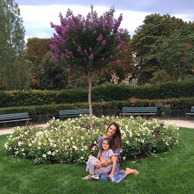 Alessandra Ambrosio Family Vacation in Paris