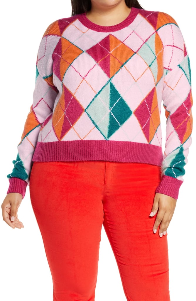 Halogen x Atlantic-Pacific Argyle Sweater