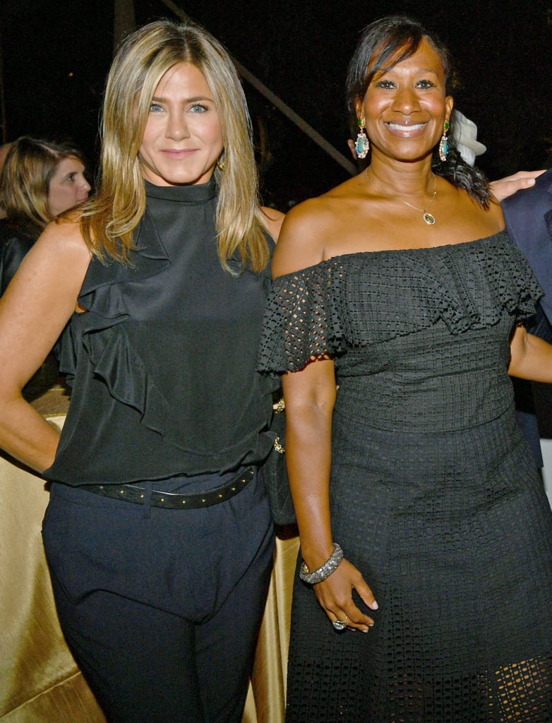 Jennifer Aniston Wearing Black at Emmys Party