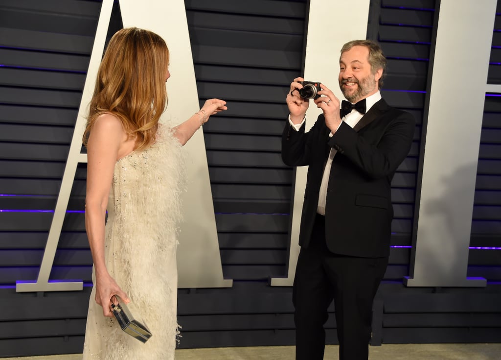 Judd Apatow and Leslie Mann at the Vanity Fair Oscar Party