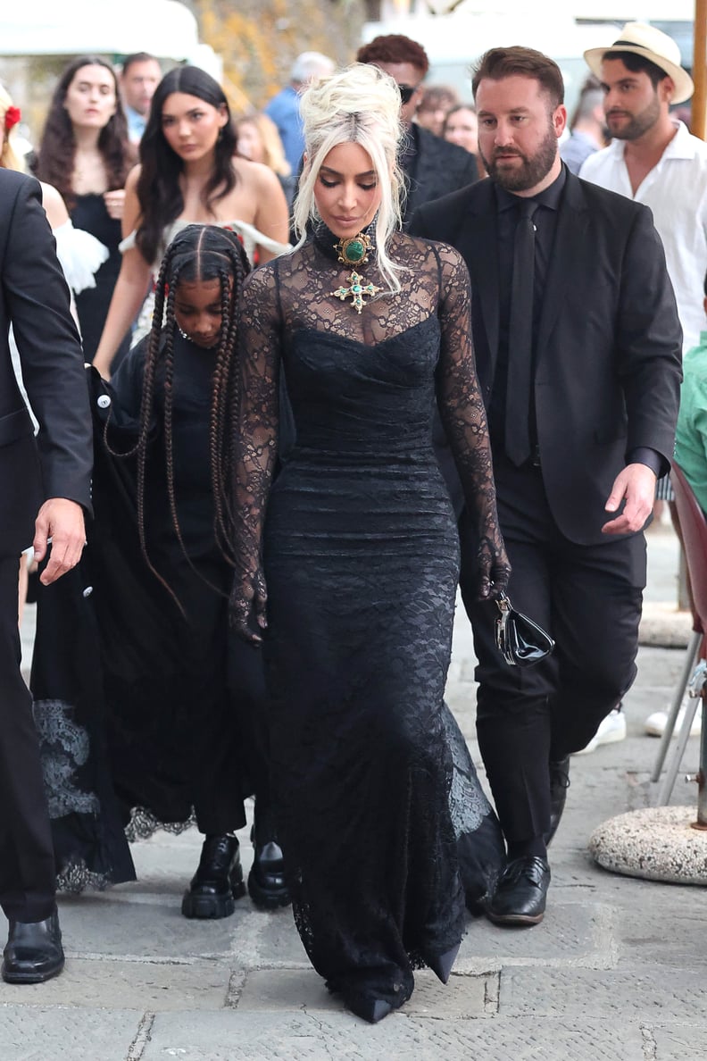 Kim Kardashian at Kourtney and Travis Barker's Wedding