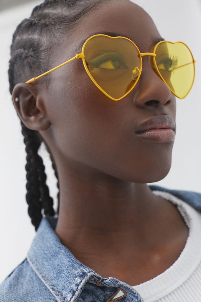 Urban Outfitters Metal Heart Sunglasses