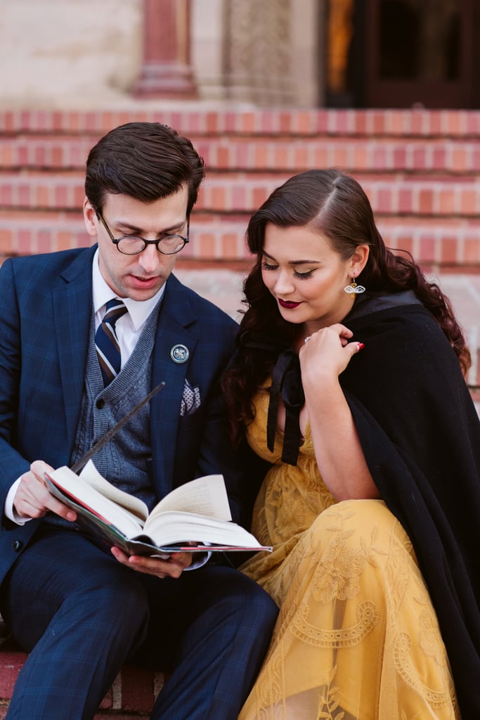 Harry Potter Hufflepuff and Ravenclaw Engagement Photos