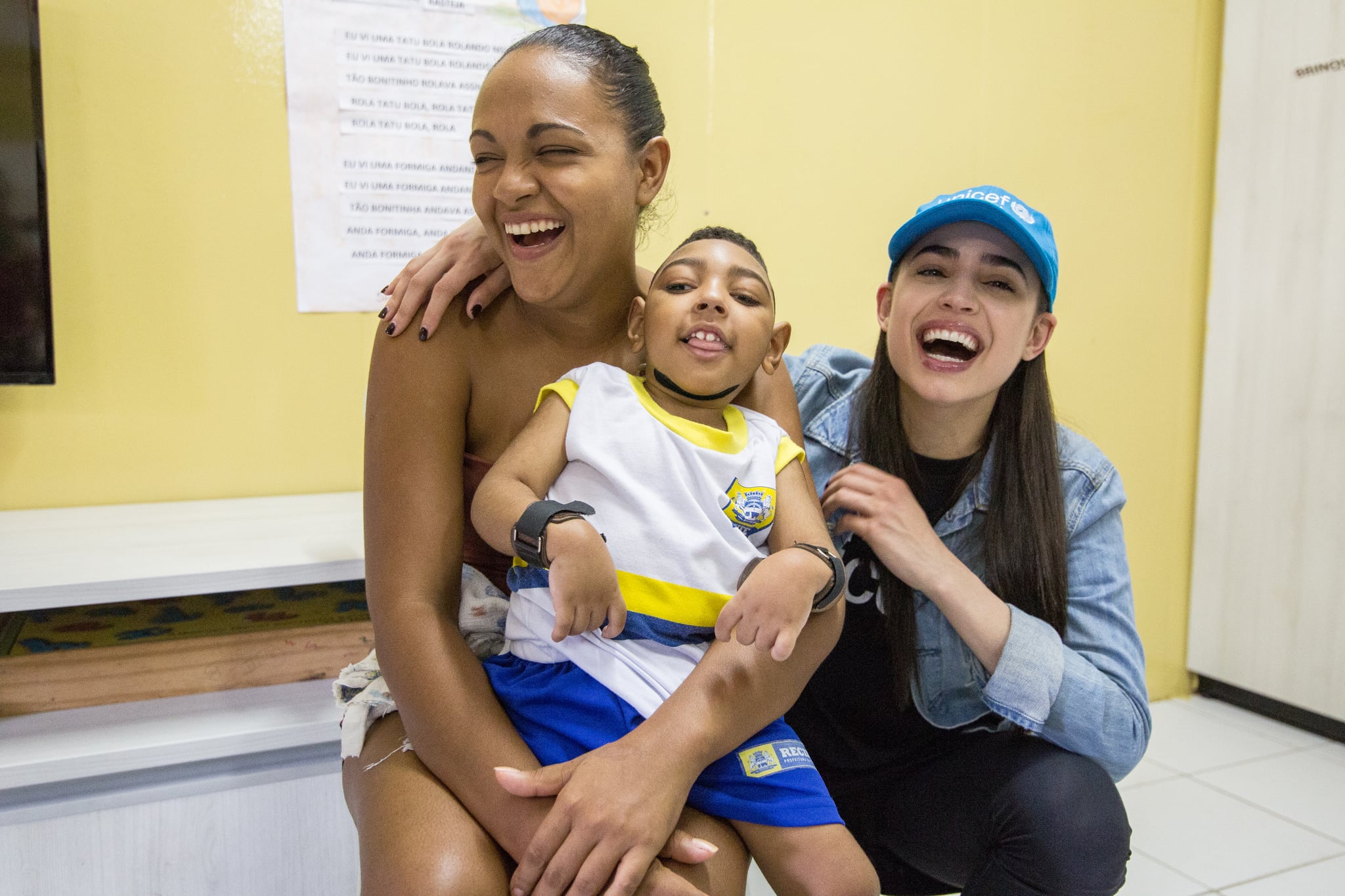 Celebrity Entertainment Sofia Carson Busts A Move With Children In Brazil During A Special Trip With Unicef Popsugar Celebrity Photo 22