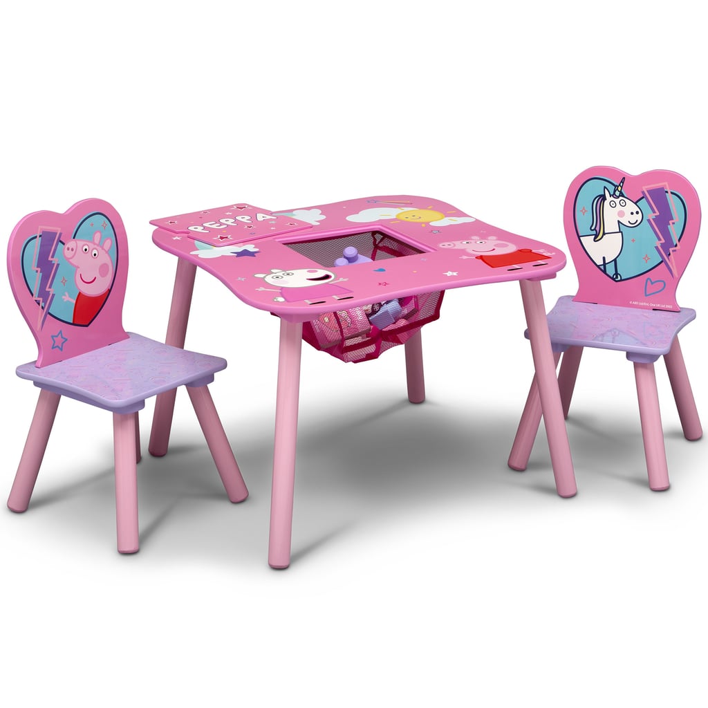 A Useful Table: Peppa Pig Table and Chair Set with Storage by Delta Children