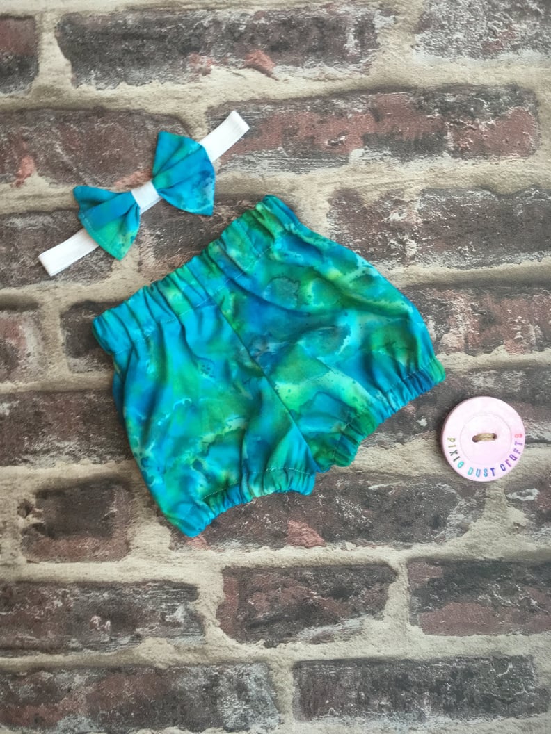 Tie-Dye Baby Bloomers and Bow Tie