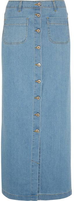 Paul & Joe Stretch-Denim Maxi Skirt