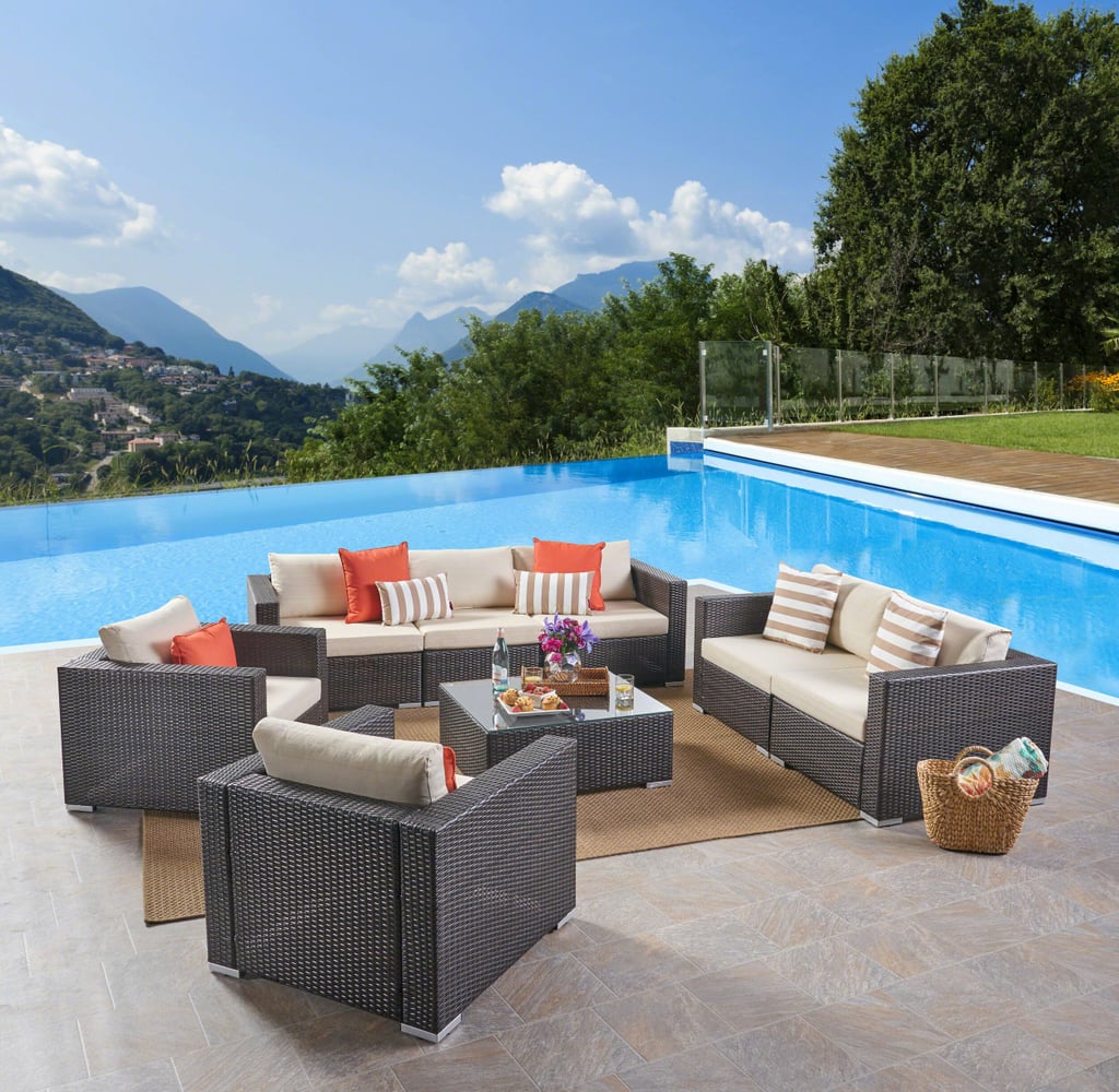 Almyra 4 Piece Seating Group with Cushions Best Outdoor Furniture