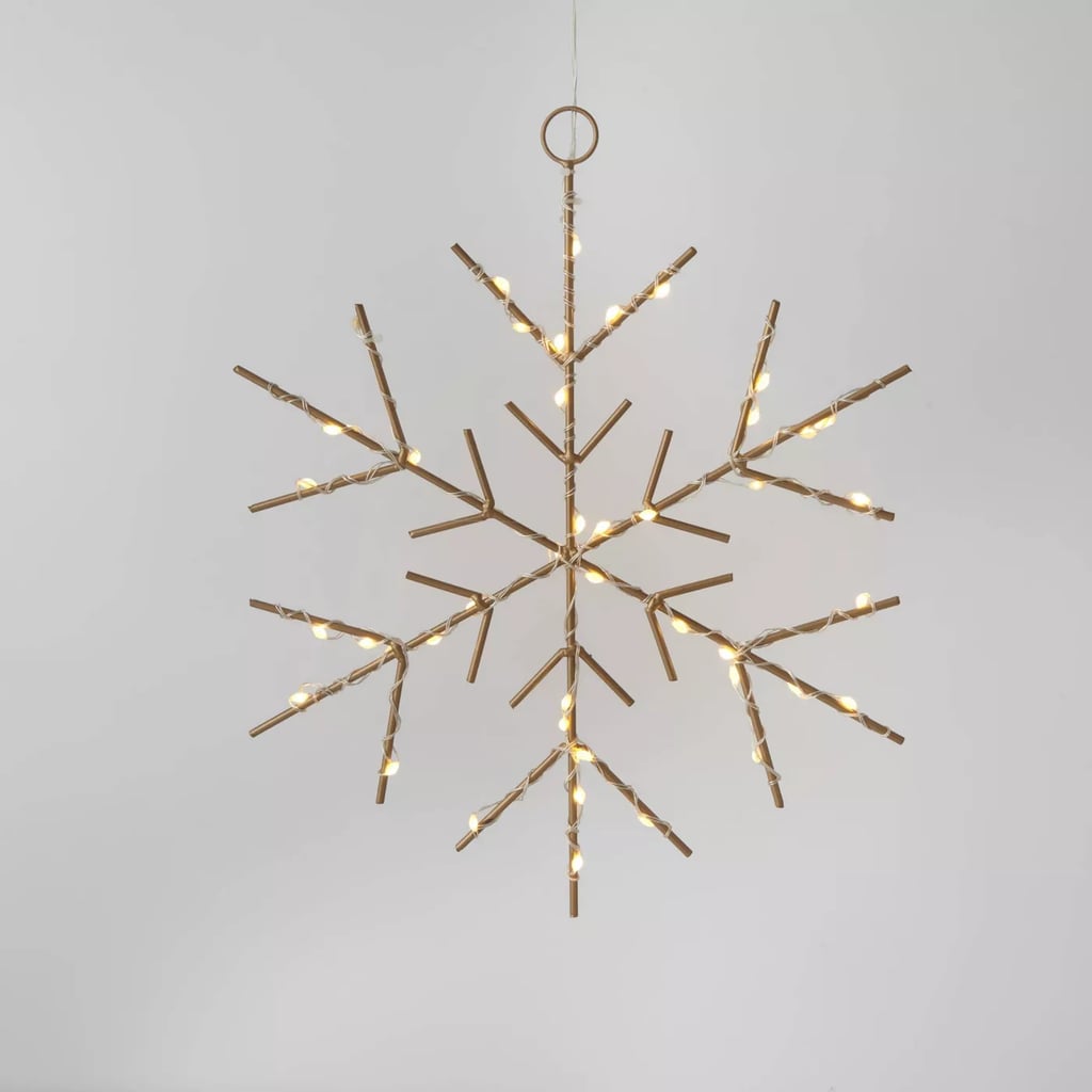 Christmas LED Gold Snowflake Novelty Sculpture