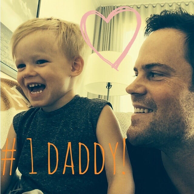Hilary Duff couldn't help but share this supersweet picture of Luca and Mike Comrie, writing, "Happy daddy's day Mikey!!!"
Source: Instagram user hilaryduff