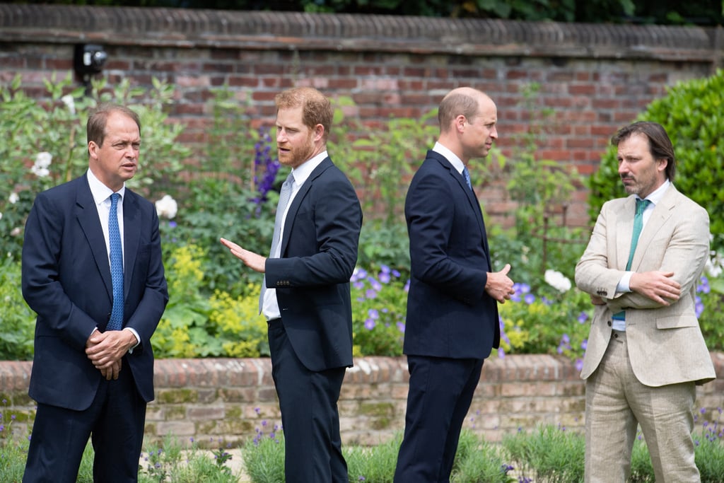 Harry and William Chat With Members of the Statue Committee