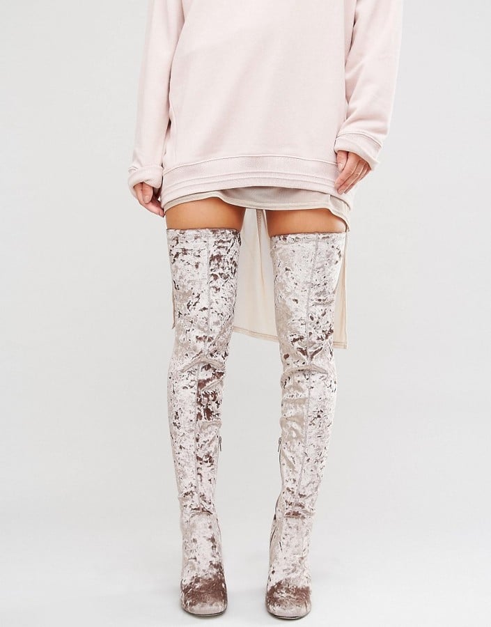 asos cracking leather mid heel