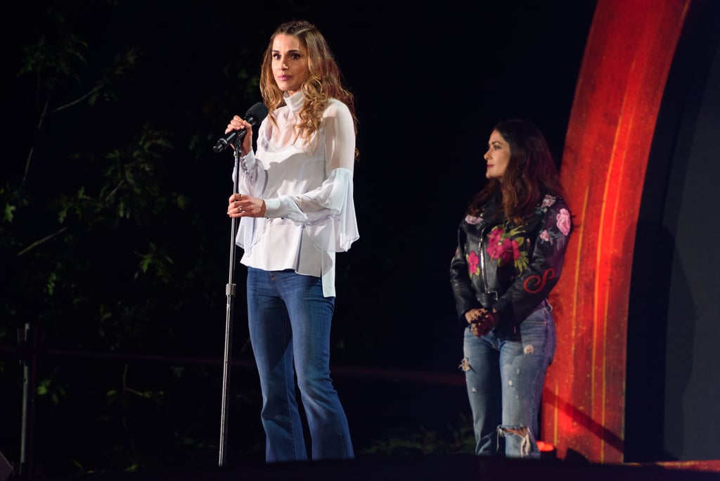 Queen Rania Wore Flares on Stage