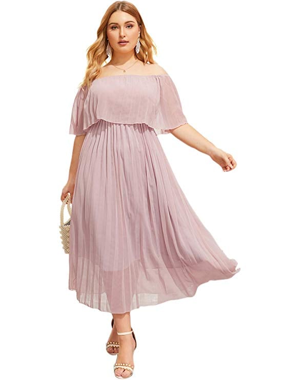 plus size cold shoulder dress uk