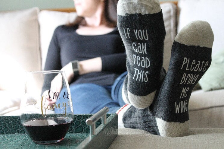 Funny Wine Socks