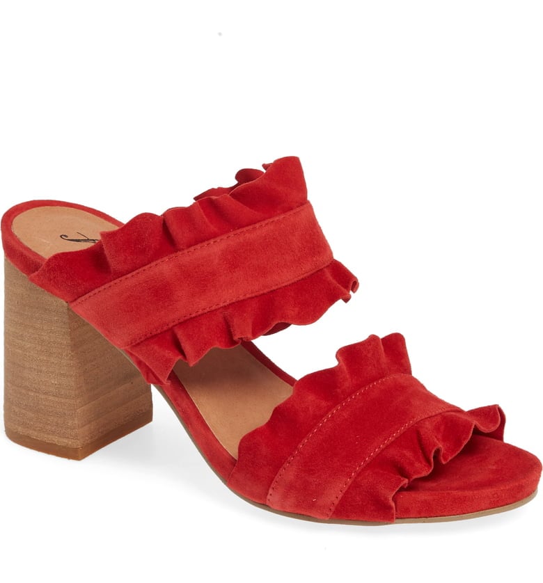 Free People Rosie Ruffle Slide Sandals