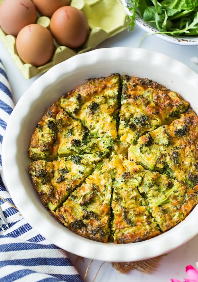 Broccoli Cheddar Crustless Quiche | Keto Recipes For Weight Loss ...