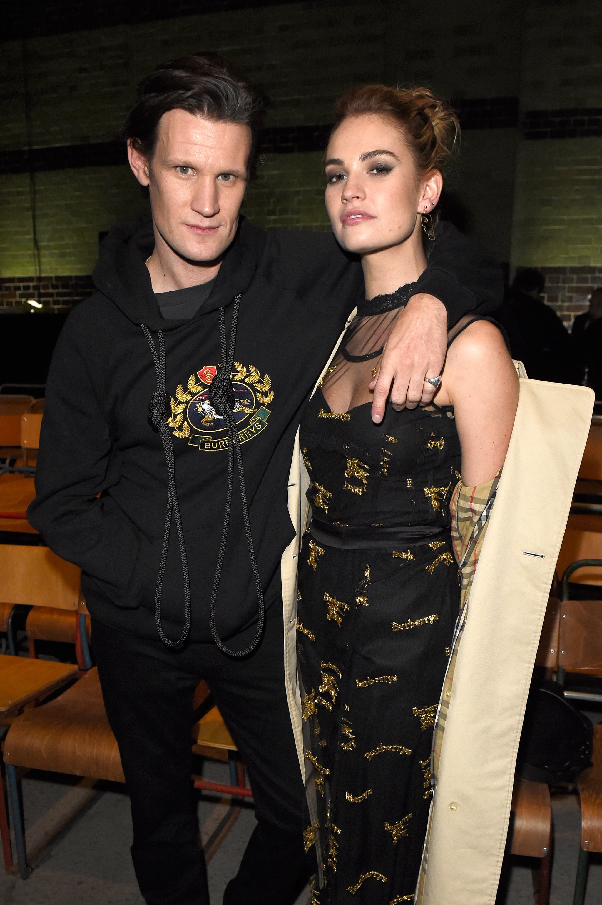 Matt Smith and Lily James | Christopher Bailey's Burberry Send-Off Was  Simply Star-Studded | POPSUGAR Celebrity Photo 9