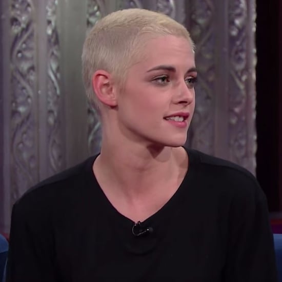 Kristen Stewart Talking About Trump Tweets on Colbert 2017
