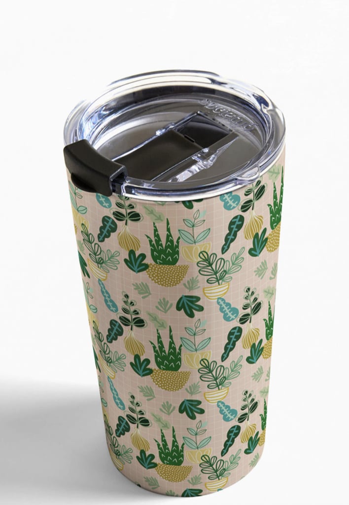 A Durable Container: Deny Designs Urban Jungle House Plant Travel Mug