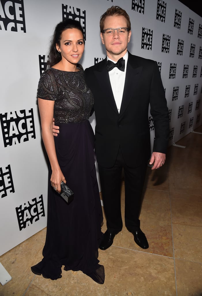 Matt and Luciana Damon were picture-perfect at the ACE Eddie Awards in Beverly Hills on Friday.