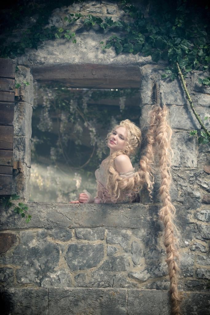 Mackenzie Mauzy as Rapunzel.